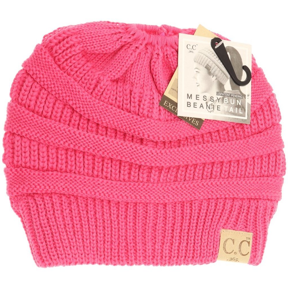 Classic Beanie Ponytail CC Beanie   MB21  81-7